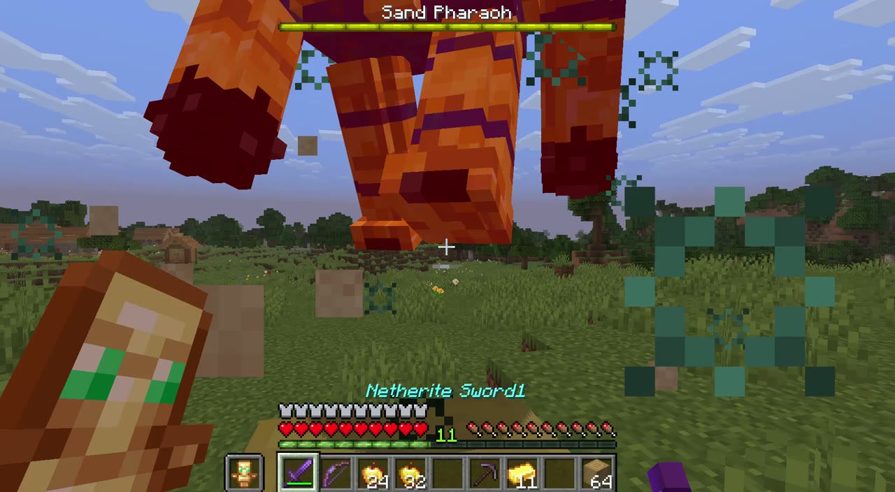 The Sand Pharaoh rising with a swarm of scarabs